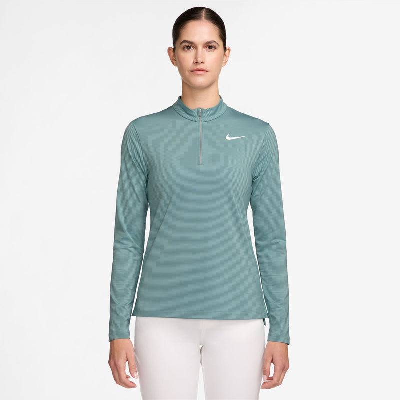 Women's Victory Dri-FIT 1/4-Zip Golf Top in Cannon/White