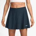 Women's Victory Dri-FIT Flouncy Tennis Skirt in Armory Navy/White