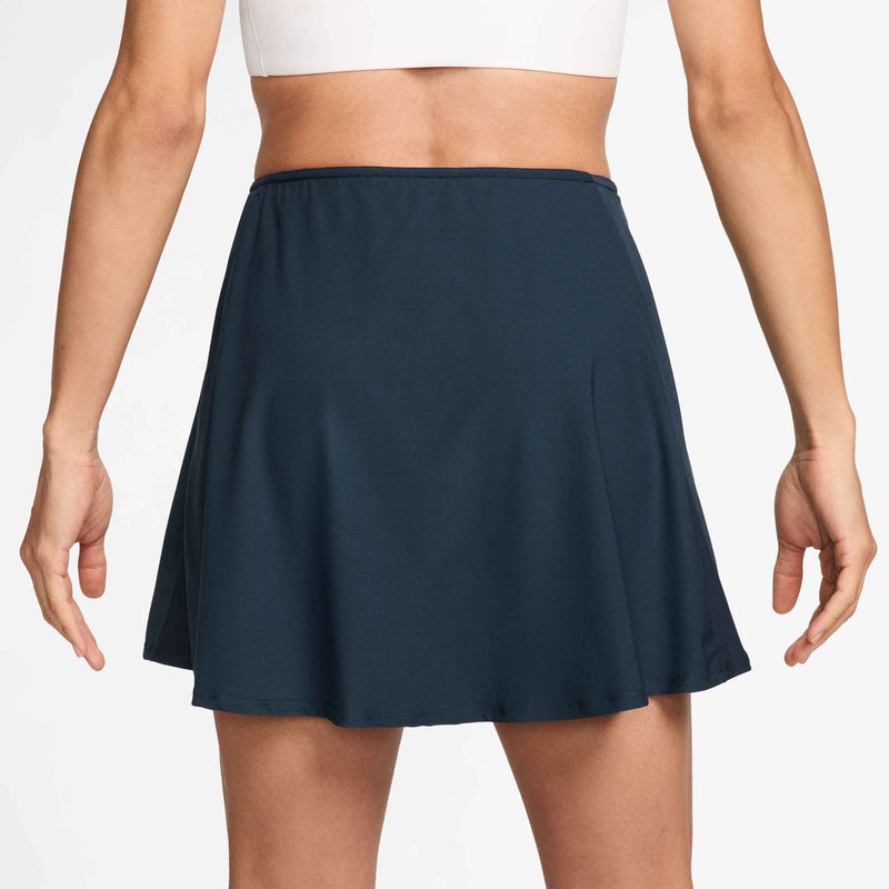 Women's Victory Dri-FIT Flouncy Tennis Skirt in Armory Navy/White