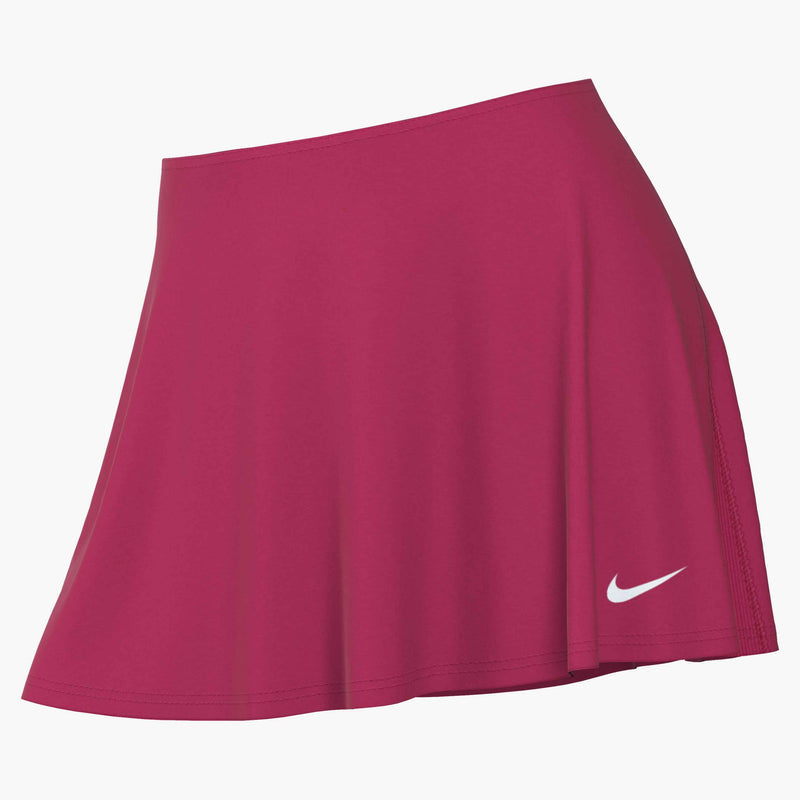 Women's Victory Dri-FIT Flouncy Tennis Skirt in Rush Pink/Rush Pink/White