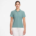 Women's Victory Dri-FIT Short-Sleeve Golf Polo in Cannon/White