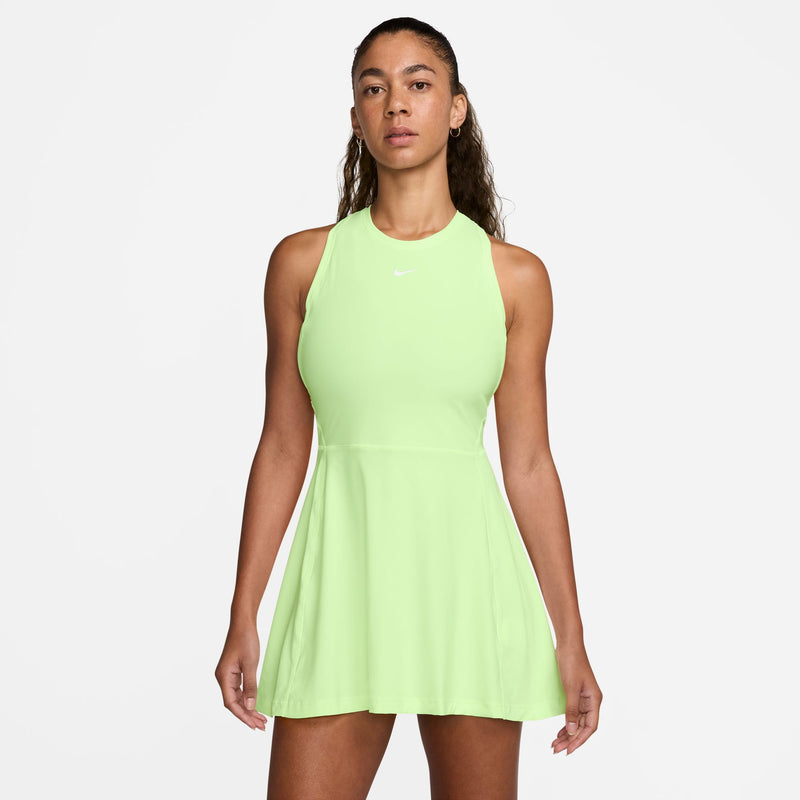 Women's Victory Dri-FIT Tennis Dress in Barely Volt/White