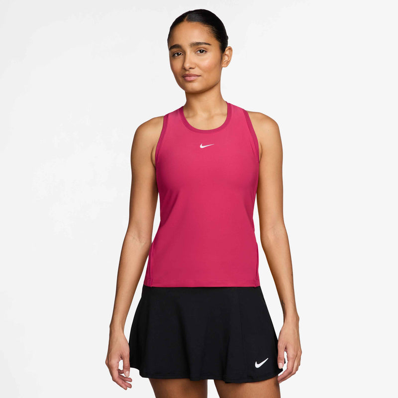 Women's Victory Dri-FIT tennistanktop voor dames in Rush Pink/White