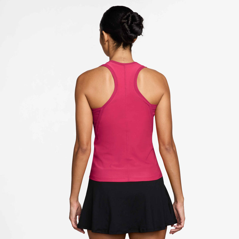 Women's Victory Dri-FIT tennistanktop voor dames in Rush Pink/White