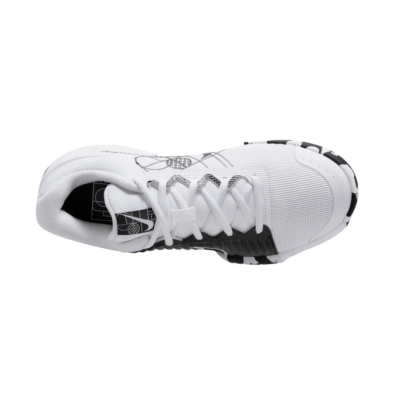 Women's Zoom Challenge Pickleball Shoes in White/White-Black