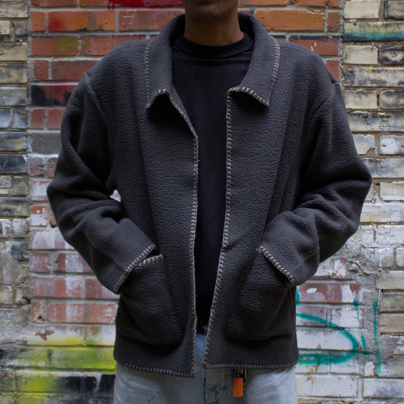 Woodsy Blanket Stitch Fleece