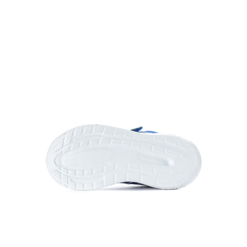 Toddler sneakers outsole view with white textured tread