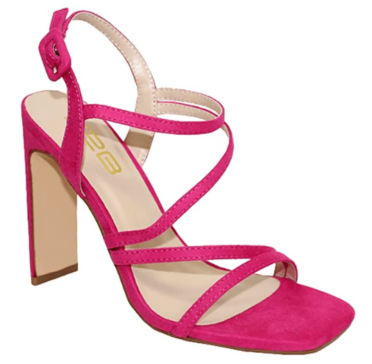 X2B Ally-4 Women Sexy Stiletto Strappy Square Open Toe High Heels Shoes