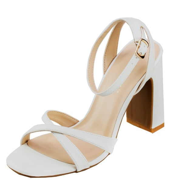 X2B Women Chunky block Strappy Open Toe High Heel Sandals Shoes