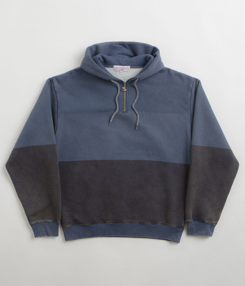 Yardsale Phantasy Quarter Zip Hoodie in Indigo and Blue / Navy