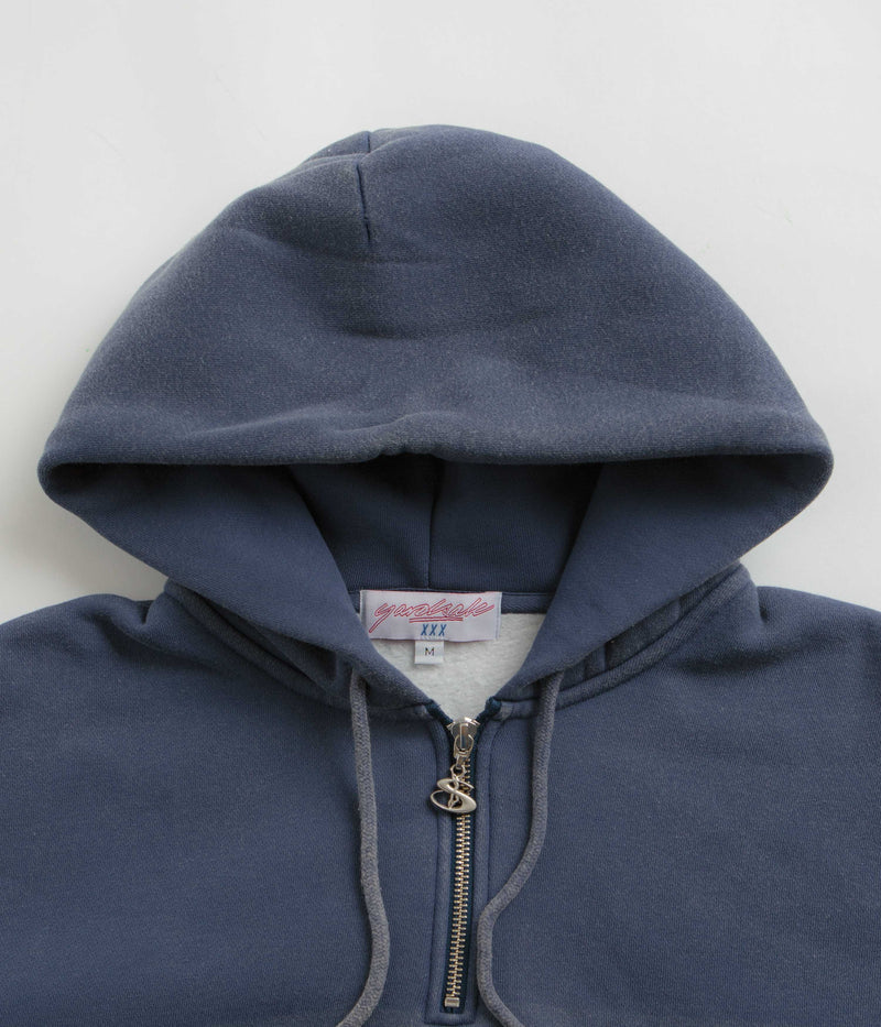Yardsale Phantasy Quarter Zip Hoodie in Indigo and Blue / Navy