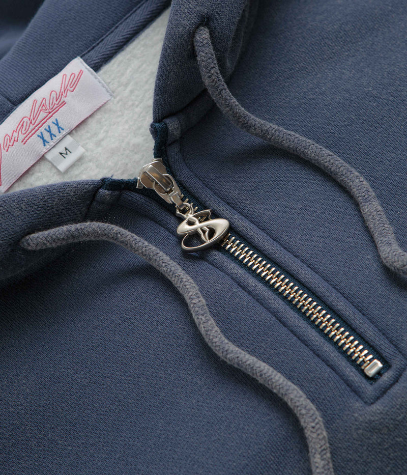 Yardsale Phantasy Quarter Zip Hoodie in Indigo and Blue / Navy