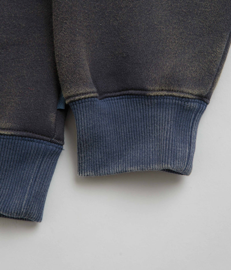 Yardsale Phantasy Quarter Zip Hoodie in Indigo and Blue / Navy