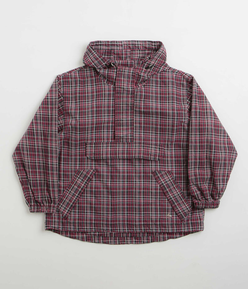 Yardsale Plaid Pullover Jacket in Black and Red