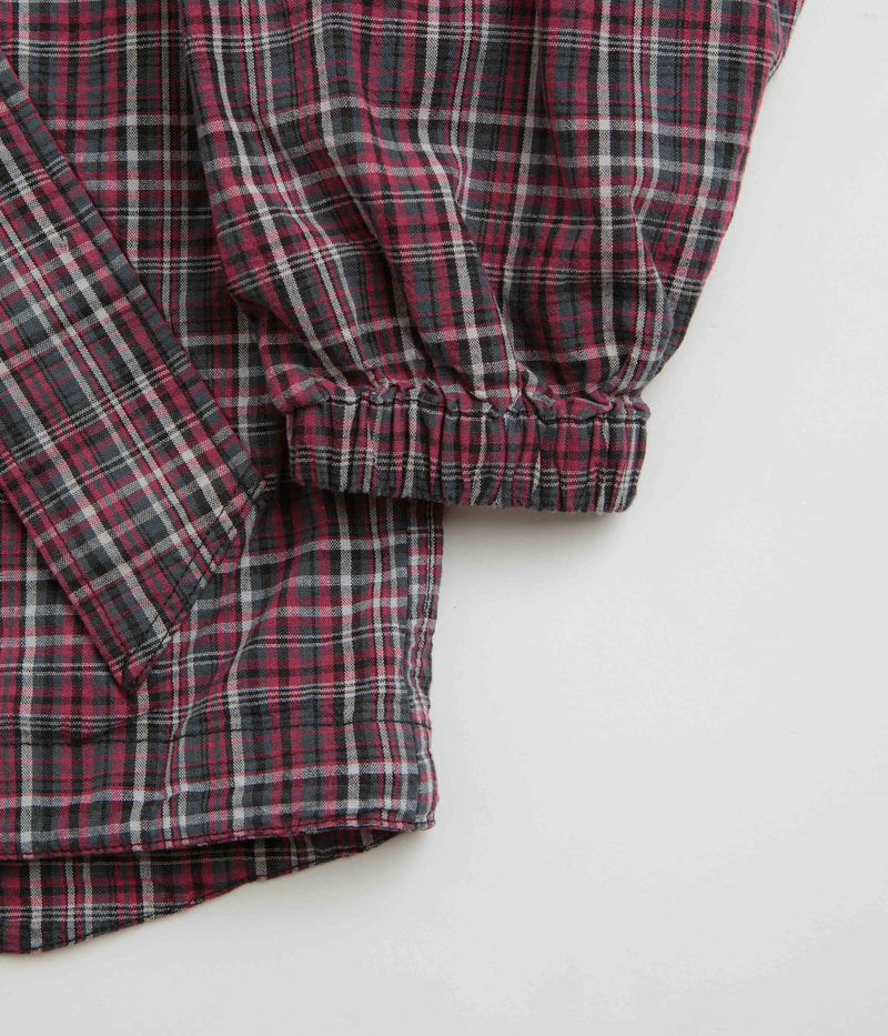 Yardsale Plaid Pullover Jacket in Black and Red