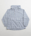 Yardsale Plaid Pullover Jacket in Blue and White