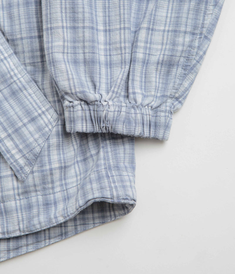 Yardsale Plaid Pullover Jacket in Blue and White