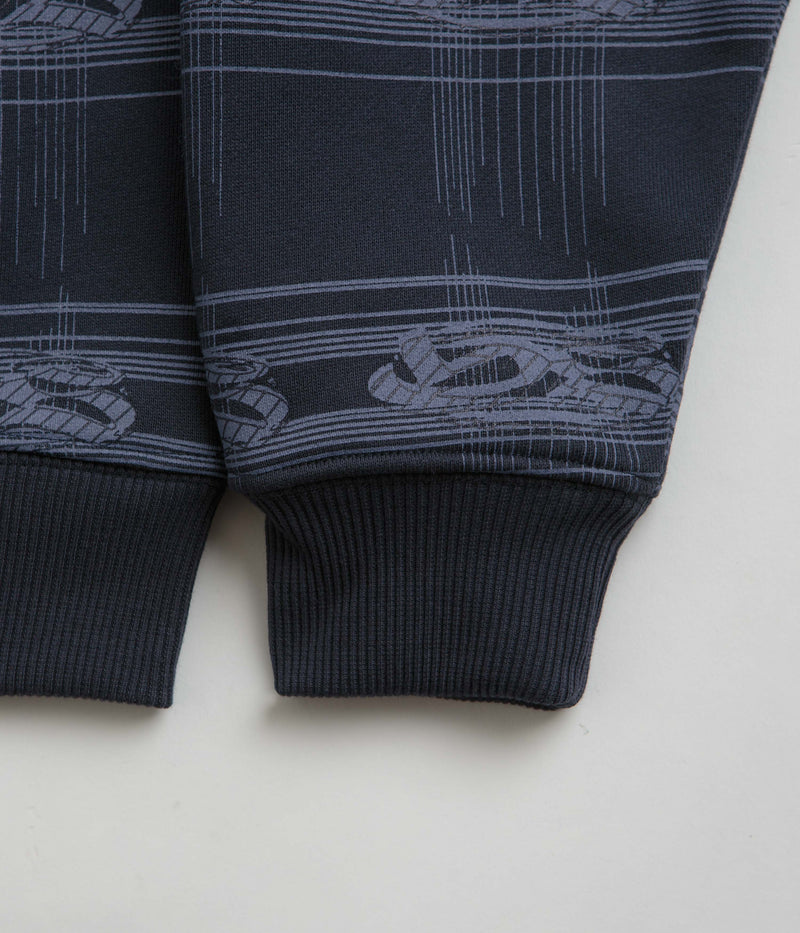 Yardsale Syphon Hoodie in Black and Blue