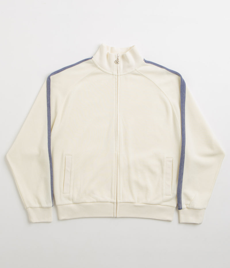 Yardsale Woven Phantasy Full-Zip Sweatshirt in Cream