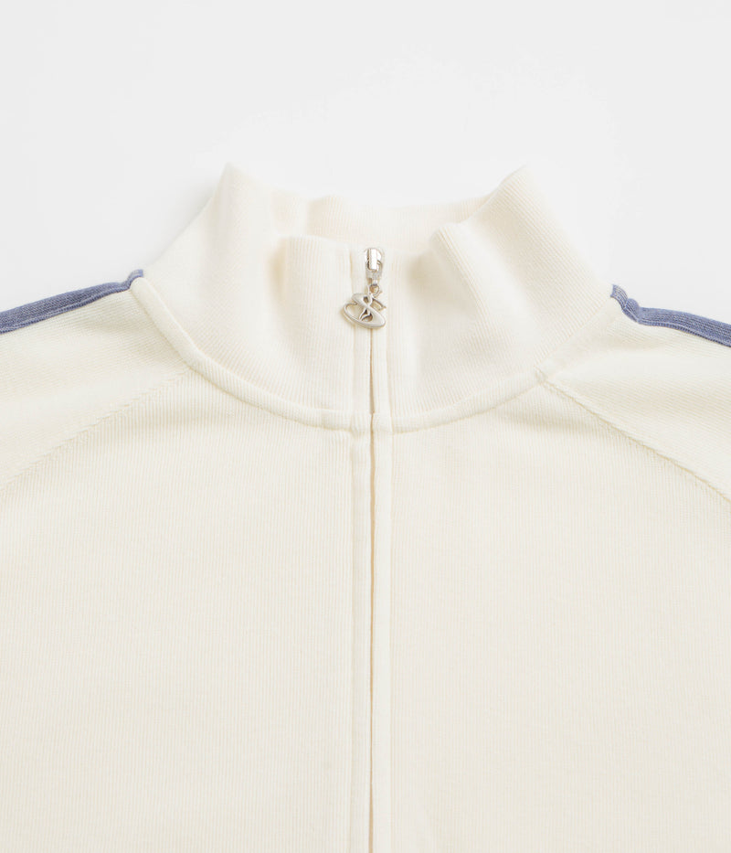 Yardsale Woven Phantasy Full-Zip Sweatshirt in Cream