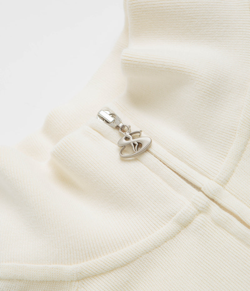 Yardsale Woven Phantasy Full-Zip Sweatshirt in Cream