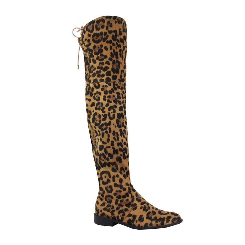Yoki Anora over the knee Faux Suede Boots