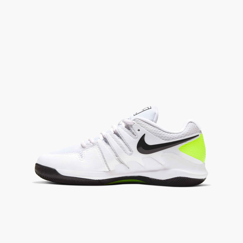 Younger/Older Kids' Court Jr. Vapor X Tennis Shoe In White/Black-Volt