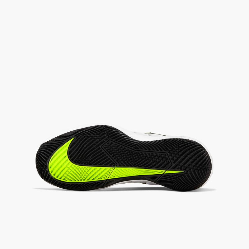 Younger/Older Kids' Court Jr. Vapor X Tennis Shoe In White/Black-Volt