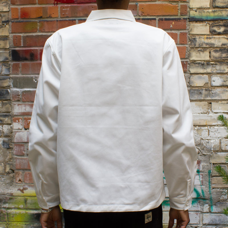 Zip Up Work L/S Shirt