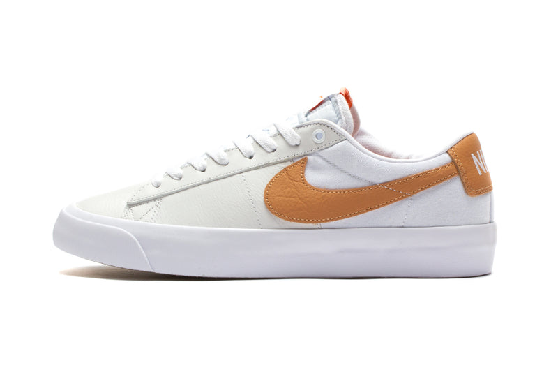 Nike SB Zoom Blazer Low Pro GT : White / Light Cognac